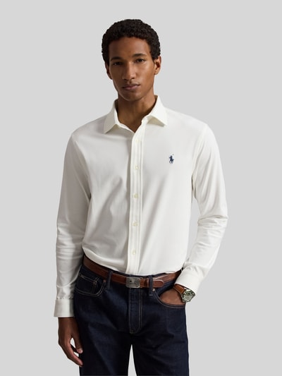 Polo Ralph Lauren Slim Fit Freizeithemd mit Logo-Stitching Weiss 4