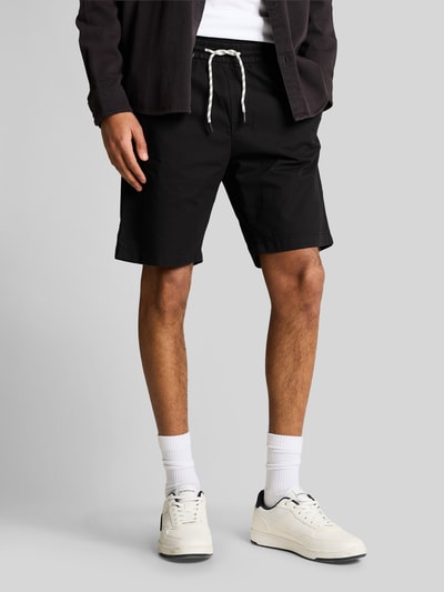 Tom Tailor Denim Regular Fit Sweatshorts aus reiner Baumwolle Black 4