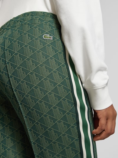 Lacoste Sport Flared Jogginghose mit fixierten Bügelfalten Khaki 3