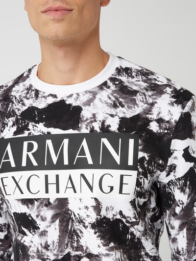 ARMANI EXCHANGE Sweatshirt mit Logo Weiss 3