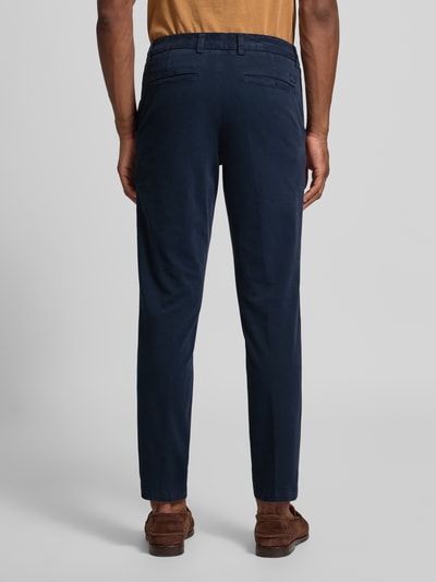 BOSS Slim fit broek van katoenmix, model 'KAITON1' Marineblauw - 5