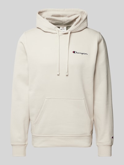 CHAMPION Bluza z kapturem z wyhaftowanym logo Beżowy 2