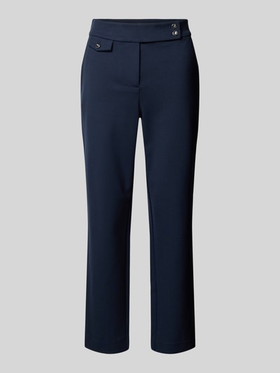 Lauren Ralph Lauren Spodnie materiałowe o kroju slim fit z mieszanki wiskozy model ‘ZINLEAH’ Granatowy 2