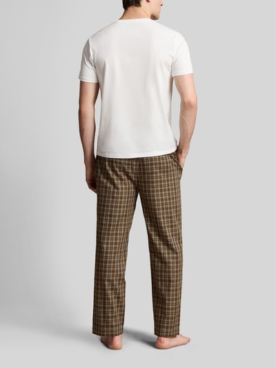 Polo Ralph Lauren Underwear Pyjama-Set aus reiner Baumwolle Dunkelbraun 4