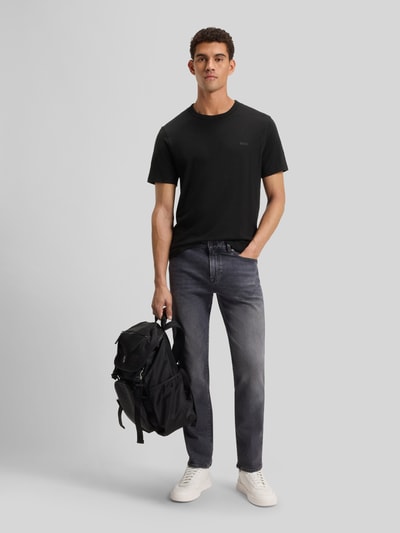 BOSS Orange Regular Fit T-Shirt aus reiner Baumwolle Modell 'TEGOOD' Black 1