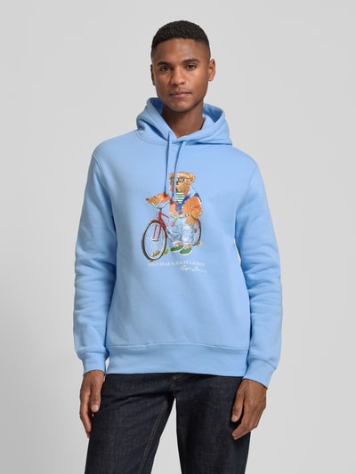 Polo Ralph Lauren Regular Fit Hoodie aus Baumwoll-Mix Bleu 4