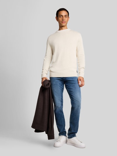 Tom Tailor Regular Fit Pullover aus reiner Baumwolle Beige 1