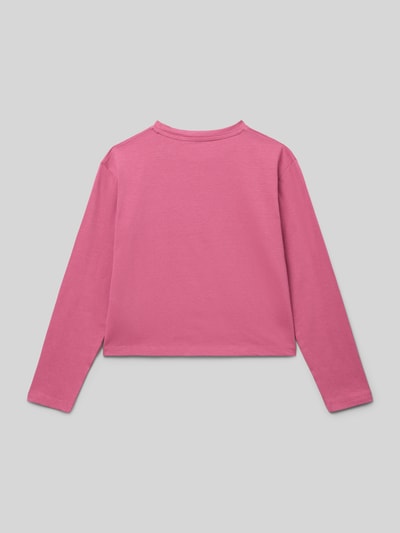 Guess Shirt met lange mouwen en labelprint Fuchsia - 3