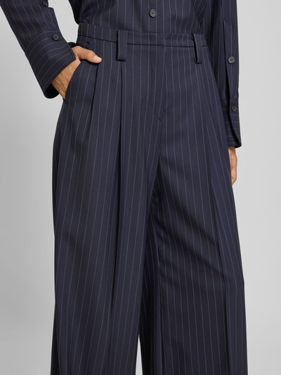 Windsor Stoffen broek met Franse steekzakken Marineblauw - 3