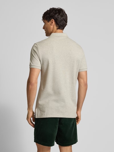 Polo Ralph Lauren Custom slim fit poloshirt met labelstitching Lichtgrijs - 5
