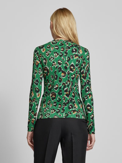 Marc Cain Shirt met lange mouwen en opstaande kraag Groen - 5