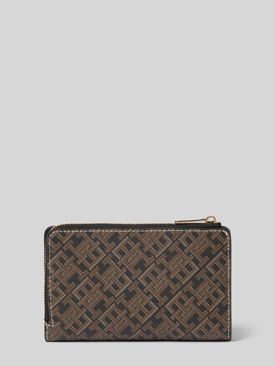 Tommy Hilfiger Portemonnaie mit TH-Allover-Muster Black 2