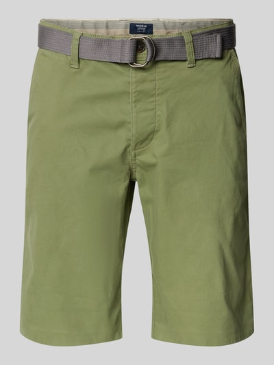 MCNEAL Slim Fit Shorts mit Gürtel Lind 2