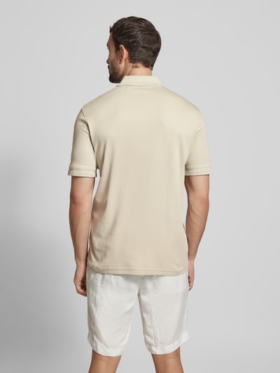 BOSS Orange Regular Fit Poloshirt mit Label-Stitching Modell 'Interlock' Sand 5