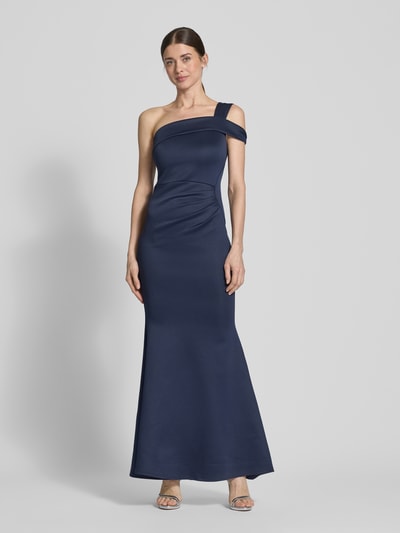 Lipsy Avondjurk met one shoulder-band Marineblauw - 4