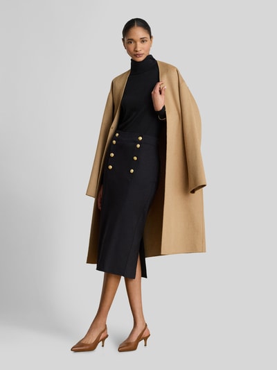Lauren Ralph Lauren Spódnica ołówkowa o kroju tapered fit z mieszanki wiskozy BLACK 1