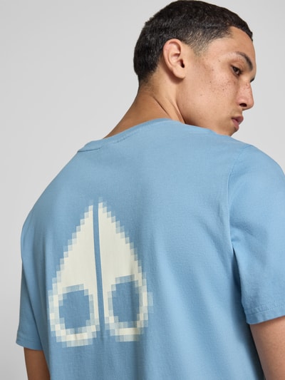 Moose Knuckles T-Shirt mit Label-Print Hellblau 3