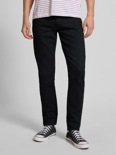 Levi's® Slim fit jeans van katoenmix met logopatch, model '515' Donkerblauw - 4