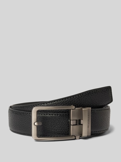 Monti Leren riem met labeldetail, model 'Yale'  - 1