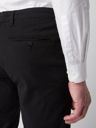 Selected Homme Slim Fit Chino mit Stretch-Anteil Modell 'Miles' Schwarz 3