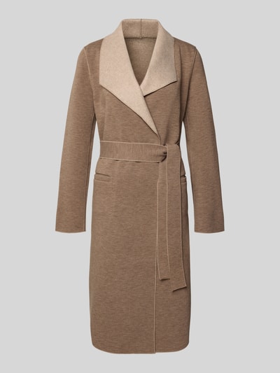 Vila Lange jas met reverskraag, model 'JUICE' Beige - 2