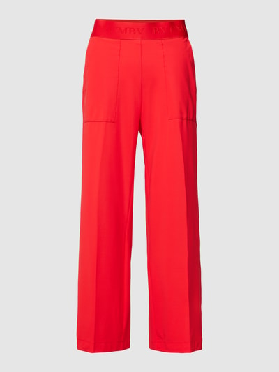 Cambio Regular fit stoffen broek met persplooien, model 'CAMERON UTILITY' Rood - 2