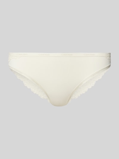 Calvin Klein Underwear String met labelprints Offwhite - 1