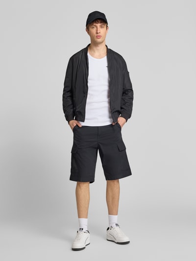 PEGADOR Tank top z haftowanym logo i okrągłym dekoltem Biały 1