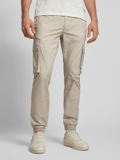 Calvin Klein Jeans Cargohose mit elastischem Bund Sand 4