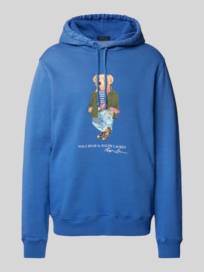 Polo Ralph Lauren Hoodie mit Motiv- und Label-Print Hellblau 2