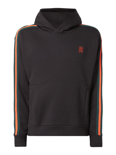 REVIEW Hoodie mit Kontraststreifen Black 2