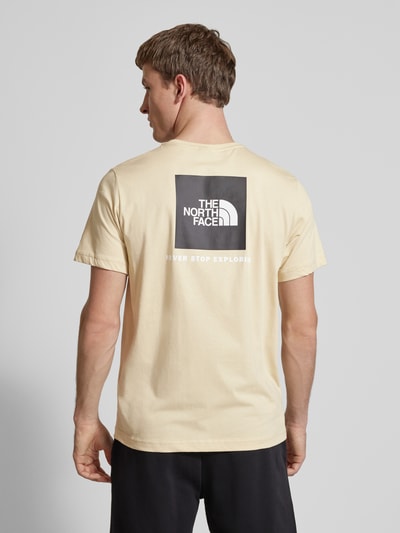 The North Face T-Shirt mit Label-Print Beige 5