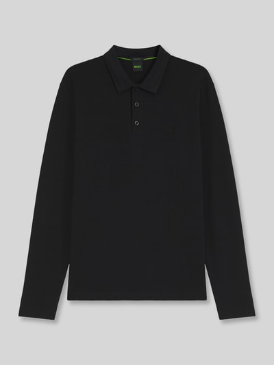 BOSS Green Regular fit poloshirt van puur katoen model 'Plisy' Zwart - 2