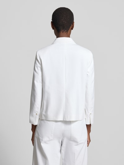 Luisa Cerano Slim Fit Blazer mit Reverskragen Weiss 5