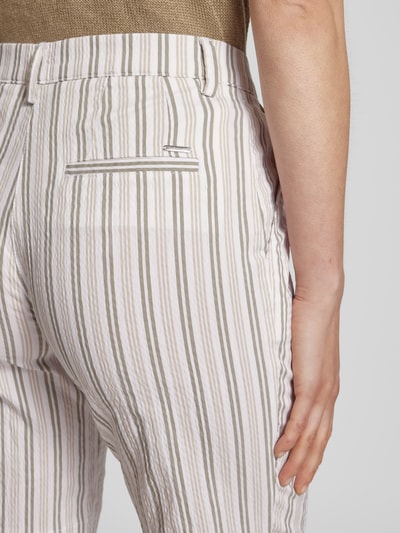 Brax Bermudas mit Paspeltaschen Modell 'MIA' Oliv 3