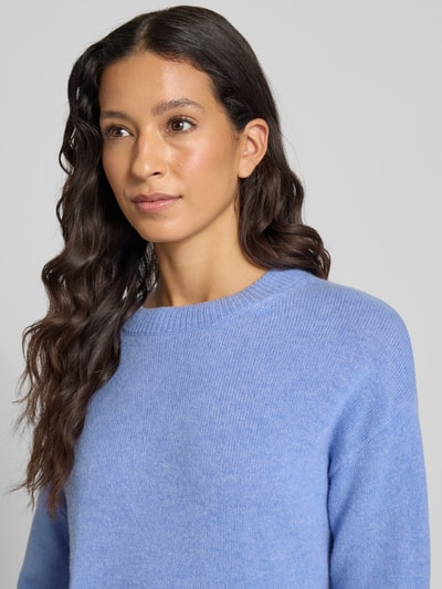 Christian Berg Woman Wollen pullover met ronde hals Jeansblauw - 3