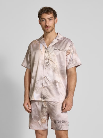 CARLO COLUCCI Oversized vrijetijdsoverhemd met reverskraag Beige - 4