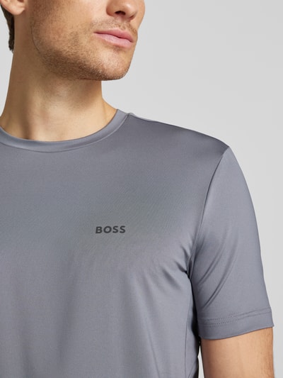 BOSS Green T-shirt z nadrukiem z logo Antracytowy 3