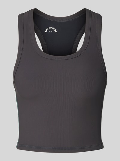 The Upside Top krótki z wbudowanym stanikiem Antracytowy 1