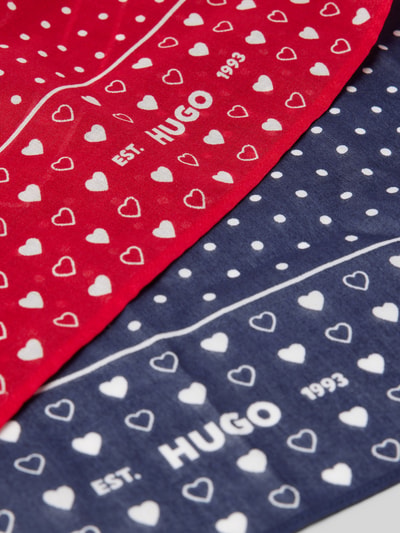 HUGO Chusta z czystej bawełny model '2Bandana' Niebieski 2