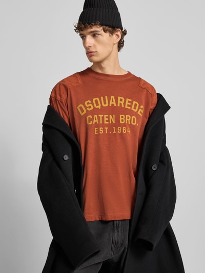 Dsquared2 T-Shirt mit verstärktem Schultern Orange 3