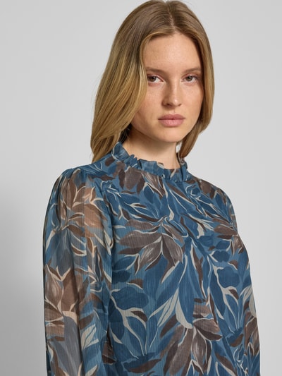 ZABAIONE Regular Fit Bluse floralem Allover-Print Modell 'Zoe' Hellblau 3