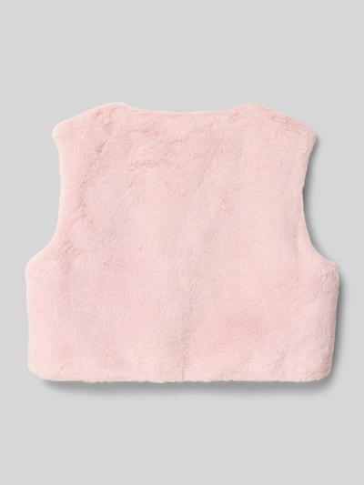 DANAMADE Weste aus Kunstfell Modell 'HASEL' Altrosa 3