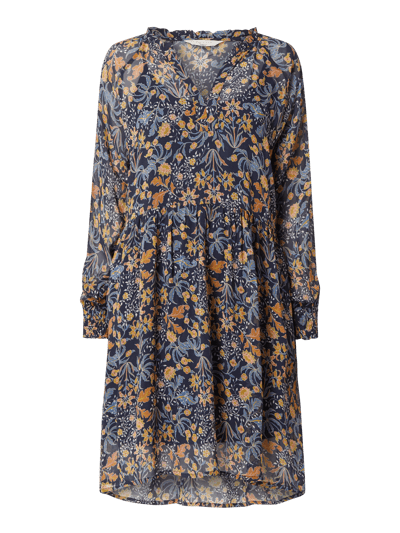 Part Two Kleid aus Krepp mit Punktemuster Modell 'Abira' Blau 2