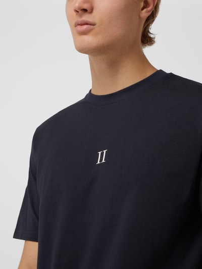Les Deux T-Shirt aus Baumwolle Modell 'Mini Encore' Marineblau 3