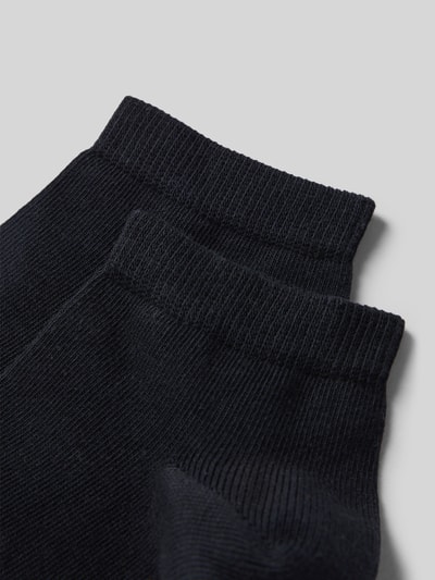Produktfoto, Sokken met geribde boord in set van 2 van Falke, dames sokken van katoenmix met stretch, nauwsluitend model, zwart, fijne textuur
