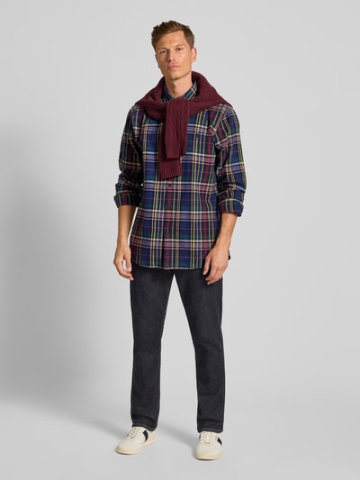 Polo Ralph Lauren Custom fit vrijetijdsoverhemd met button-downkraag Marineblauw - 1