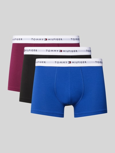 Tommy Hilfiger Trunks mit elastischem Logo-Bund im 3er-Pack Blau 1