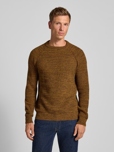 Barbour Regular Fit Strickpullover aus reiner Wolle  Dunkelbraun Melange 4
