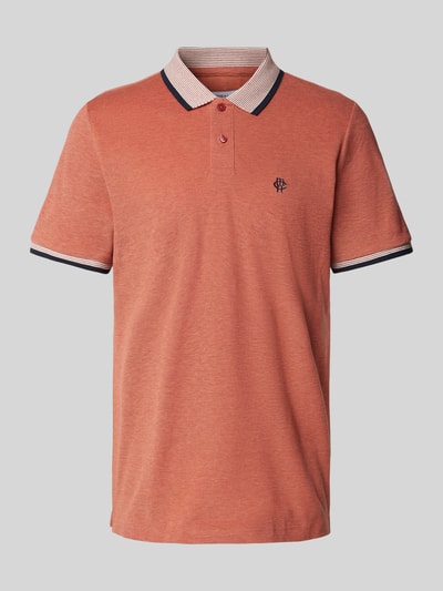 MCNEAL Poloshirt met labeldetail, model 'RUBY' Roestrood - 2